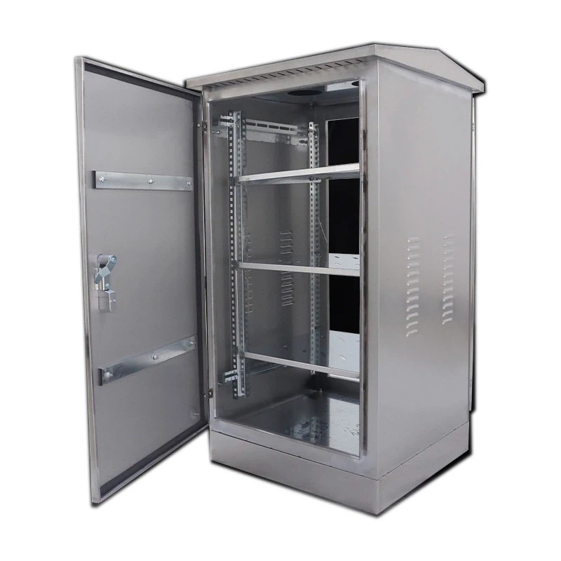 Stainless Steel Outdoor Distribution Box Network Cabinet Outdoor Waterproof Monitoring Equipment Cabinet Rainproof Weak Current Amplifier Switching Cabinet